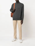Polo Ralph Lauren embroidered-logo zip-up cardigan