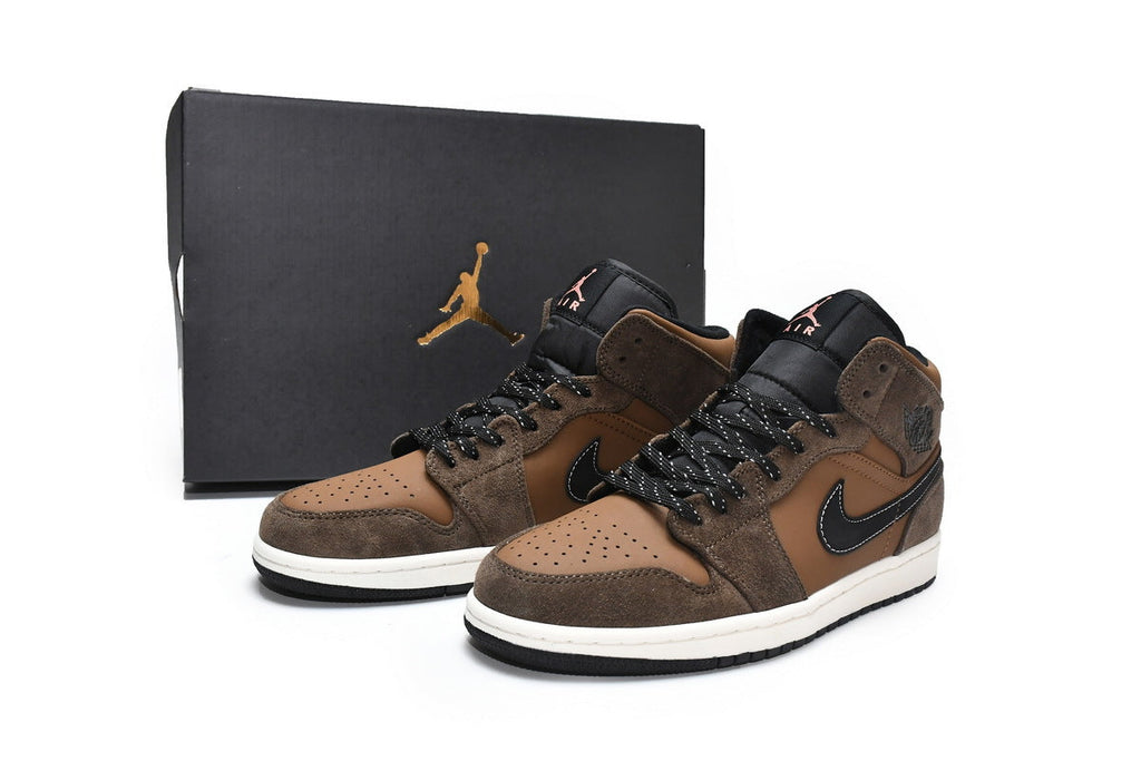 Air Jordan 1 Mid SE Dark Chocolate Reps Sneaker DC7294-200