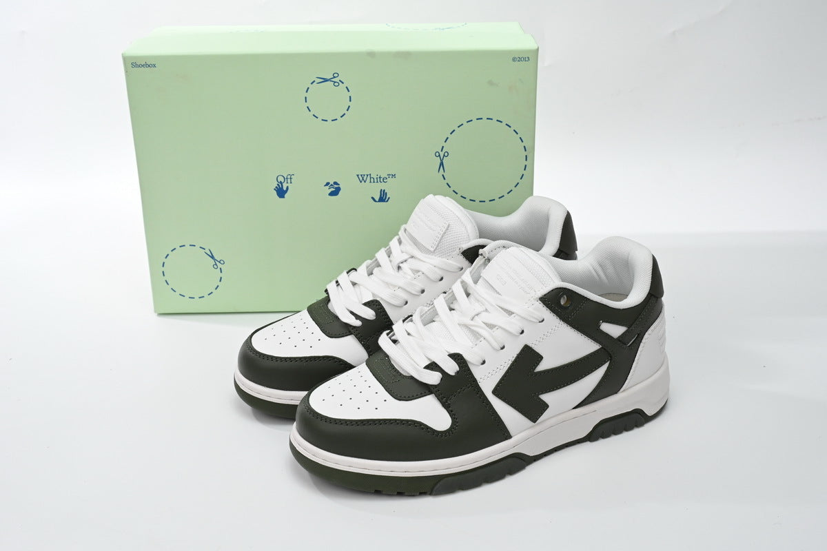 Off White Out Of Office Military Green White Reps Sneaker  OLIA18 9S23LEA00 15901