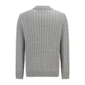 Polo Ralph Lauren Men’s Cable‑Knit Collared Button‑Up Cardigan With Navy Pony Embroidery