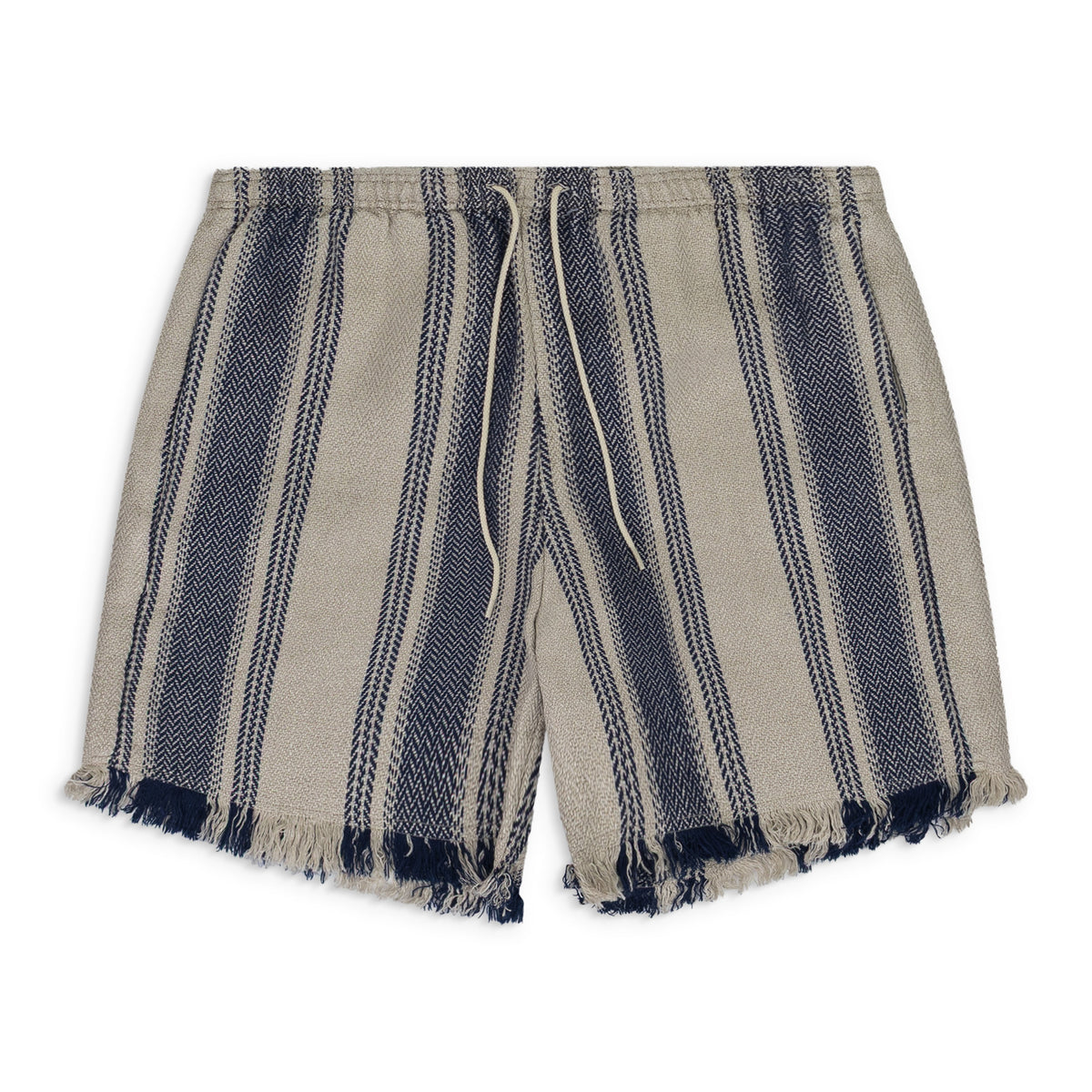 Grey Stripe Linen Training Pants