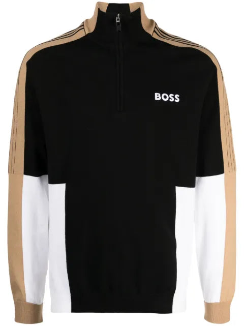 BOSS Zolkar colour-block sweatshirt