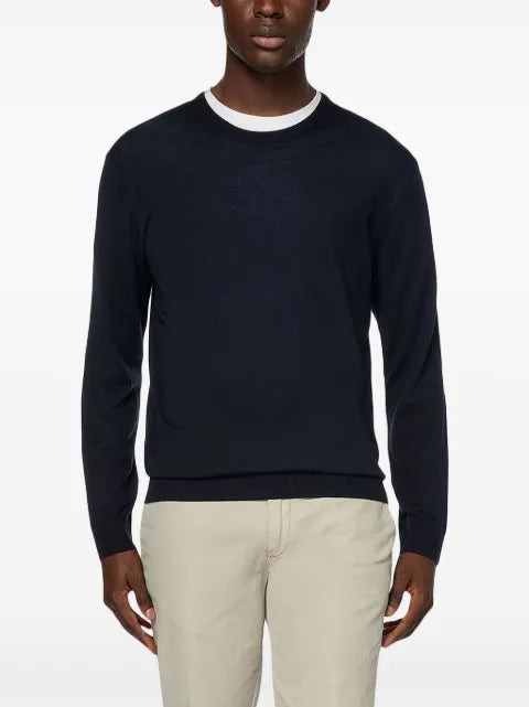 Boggi Milano merino-wool crew-neck sweater