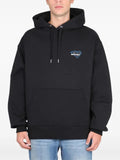Department 5 heart-embroidered cotton hoodie
