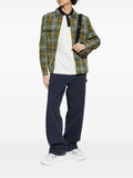 Moncler monogram checked shirt jacket