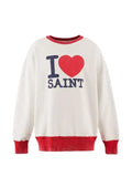 SAINT MXXXXXX print crew-neck sweater
