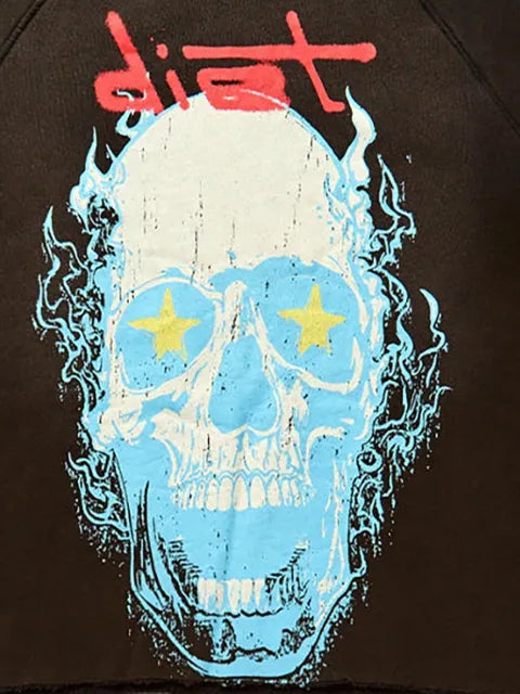 STADIUM GOODS® skull-print half-sleeve sweatshirt