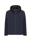 LOEWE leather-trim hooded jacket