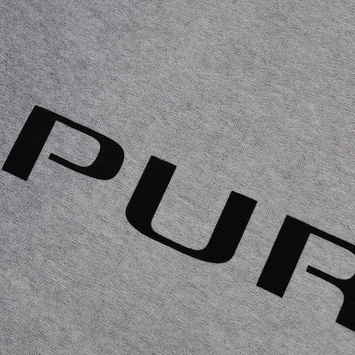 Heather Grey Textured Wordmark T-shirt