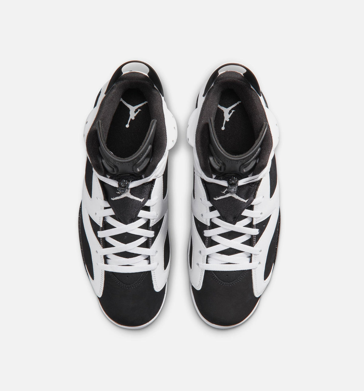 Air Jordan 6 Retro Black and White Men's Sneakers - Black / White