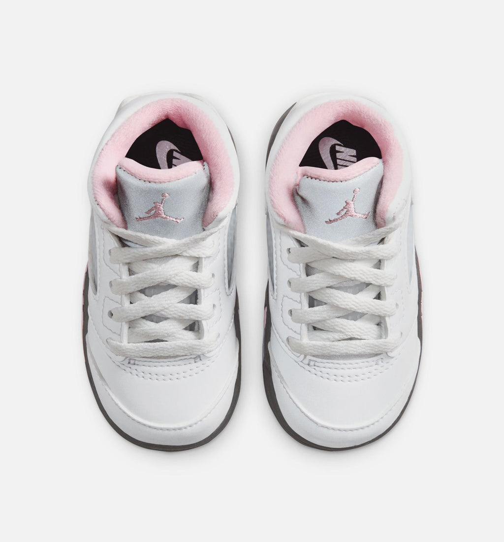 Air Jordan 5 Retro Medium Soft Pink | Infant/Toddler Lifestyle Shoe | White/Black/Soft Pink