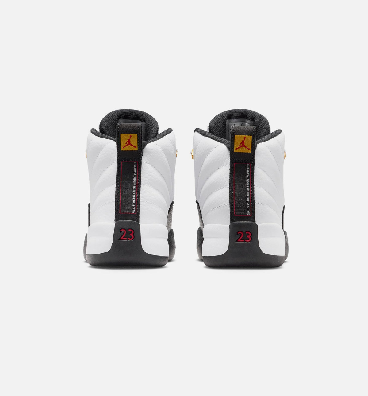 Air Jordan 12 Retro Taxi Infant & Toddler Lifestyle Shoe - White/Black/Taxi