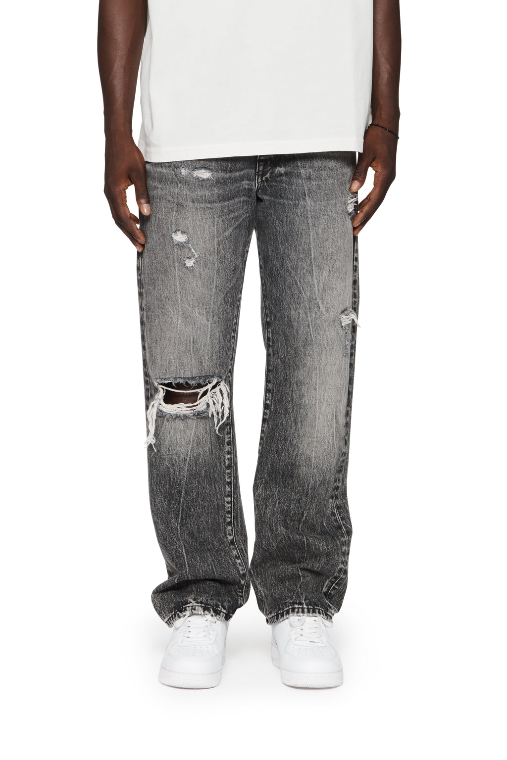 P011 Worn Grey Stone Wash
