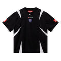 Supreme Black Soccer-Inspired Jersey Graphic T-Shirt