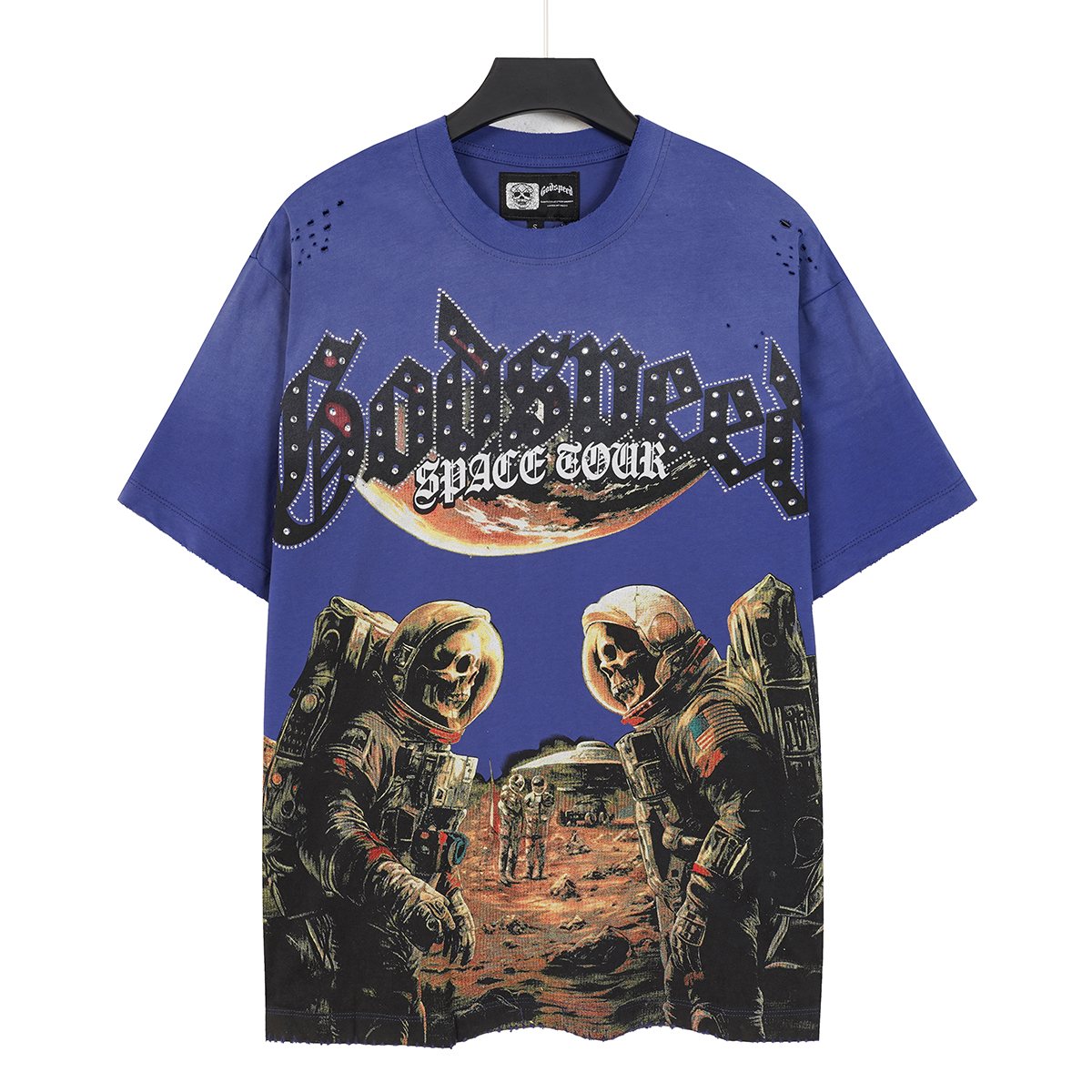 Godspeed Space Tour Astronaut Graphic Short-Sleeve T-Shirt