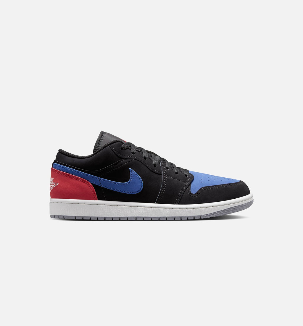 Air Jordan 1 Low Men's Lifestyle Shoes - Black/Summit White/True Blue/Varsity Red