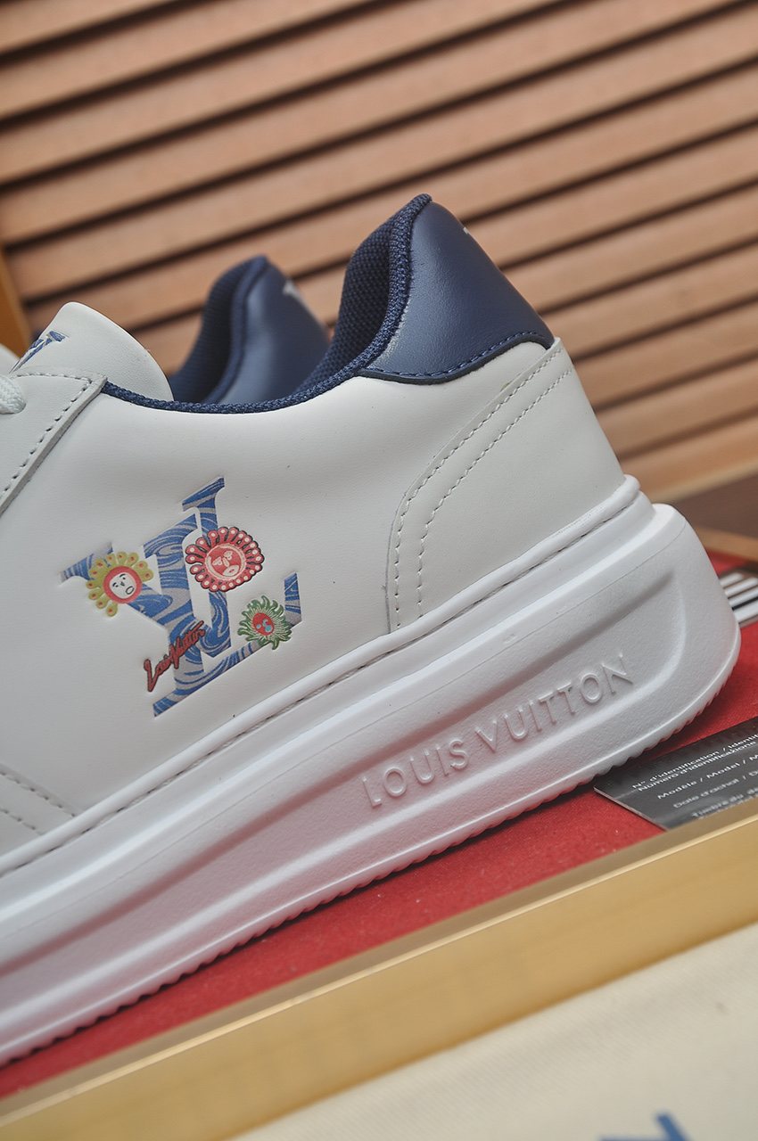 Louis Vuitton Men's Floral Graphic Low-Top Sneakers