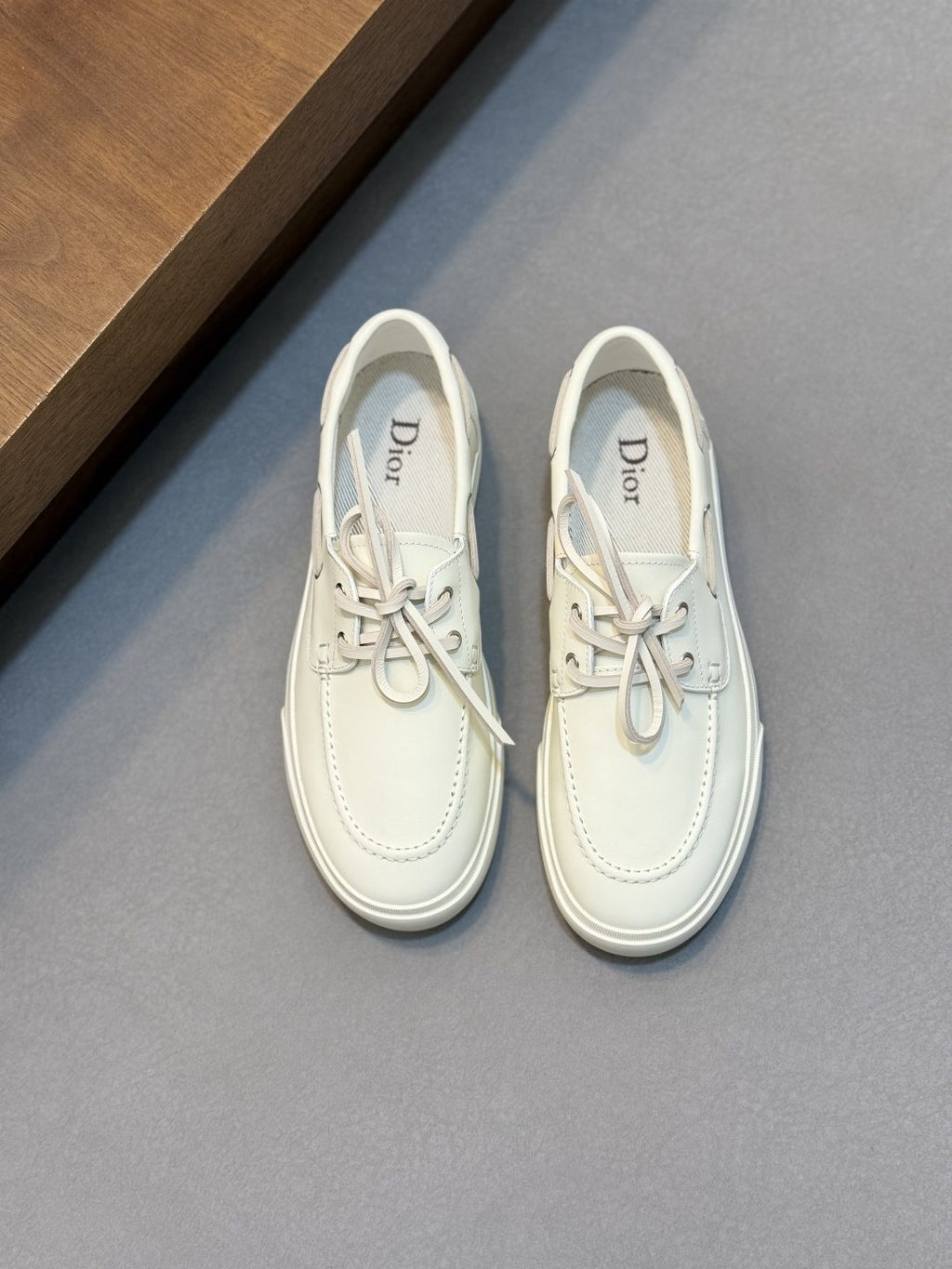 Dior Men's Contrast-Trim Lace-Up Casual Shoes