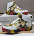 Versace Men's Gold High-Top Sneakers