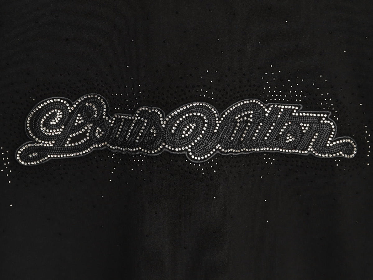 Louis Vuitton Script Lettering Graphic T-Shirt - Black